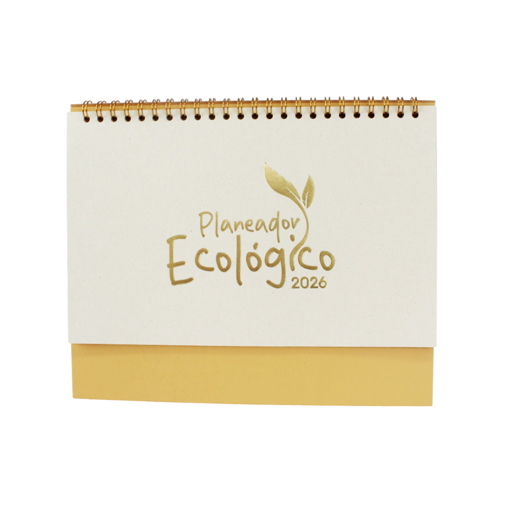 Planeador de Escritorio Anillado Ecológico 2026