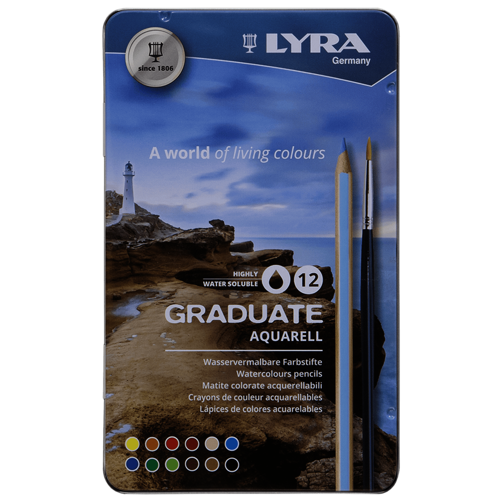 Caja Lápiz Lyra Graduate Acuare X12 UND