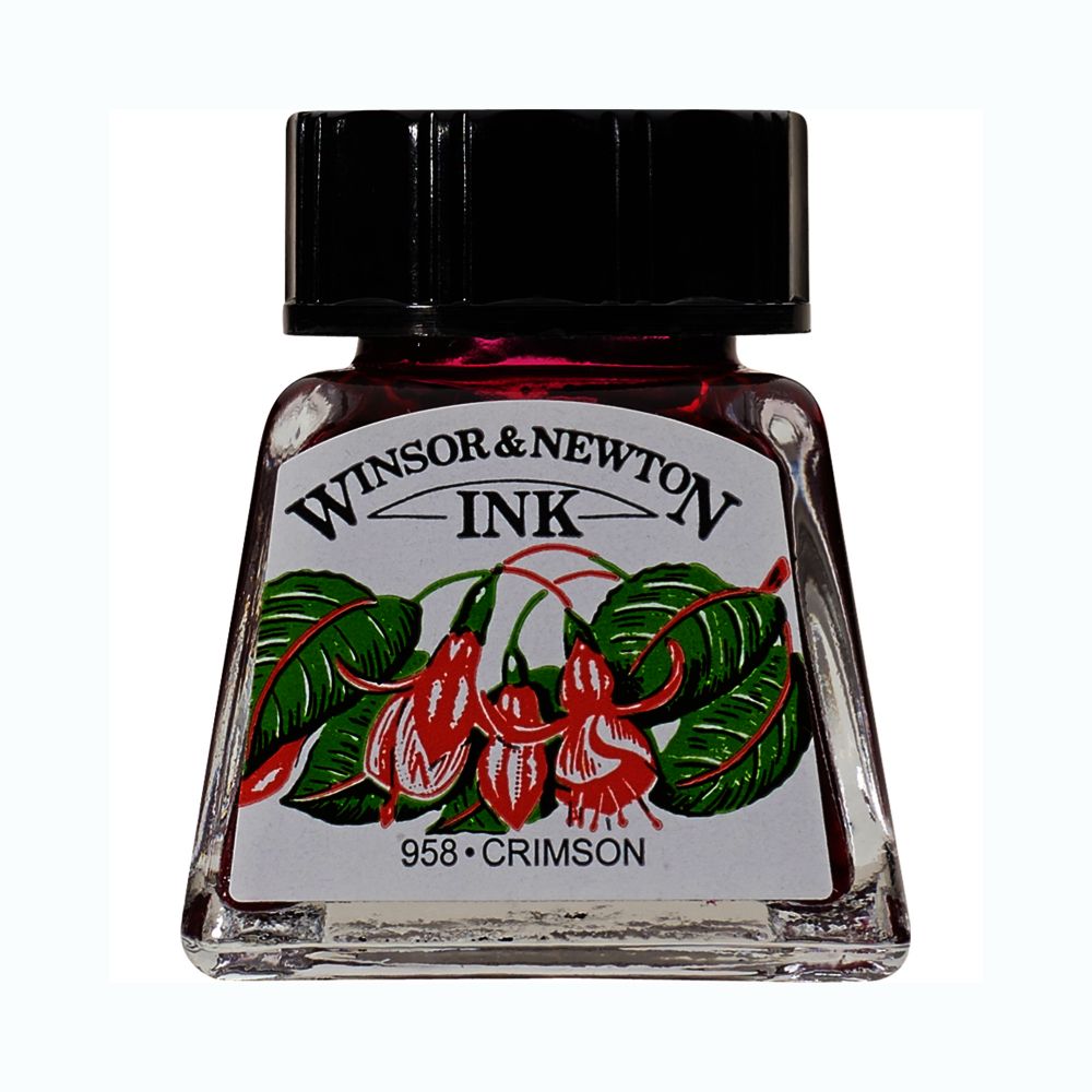 Tinta China Winsor 14Ml Carmesí Rf 203