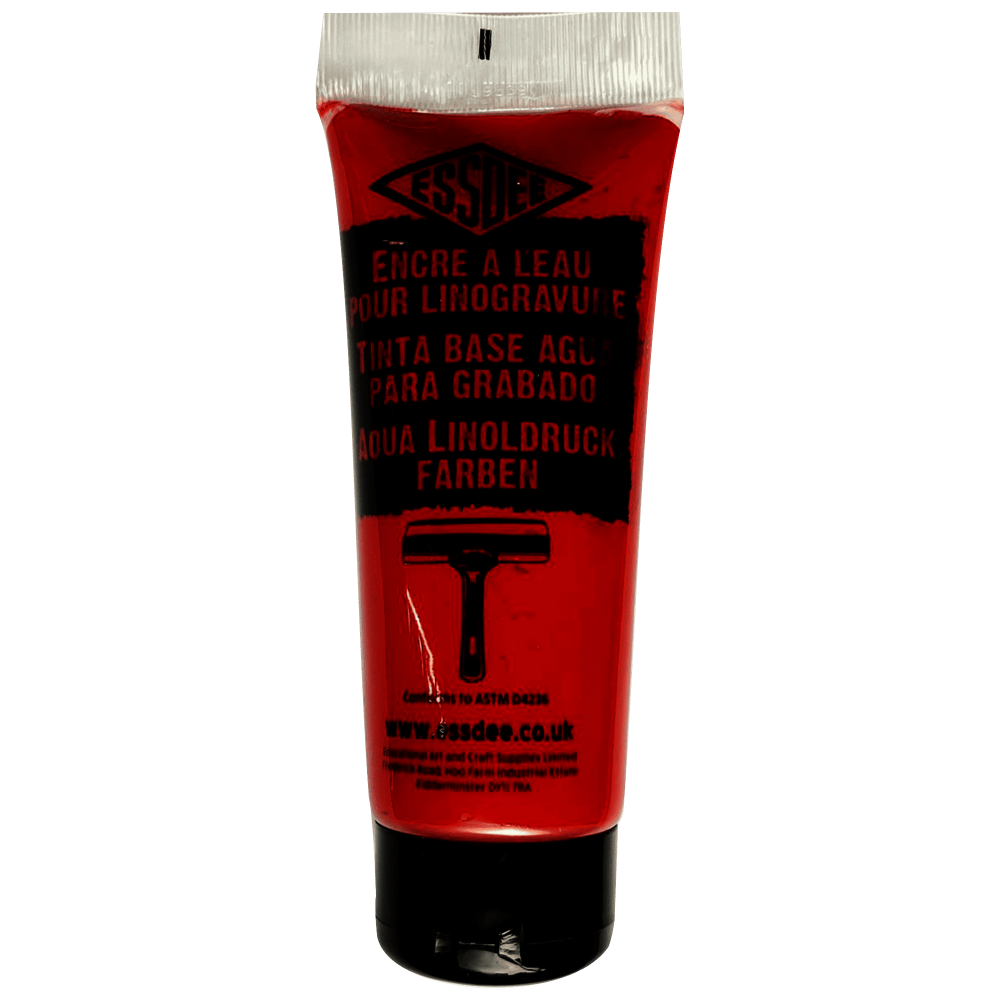 Tinta Linóleo Base Agua 100Ml Essdee Rojo