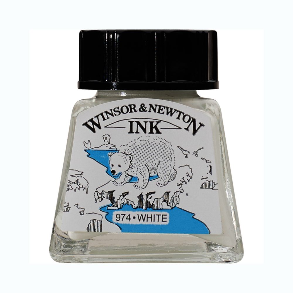 Tinta China Winsor 14Ml Blanco Rf 702