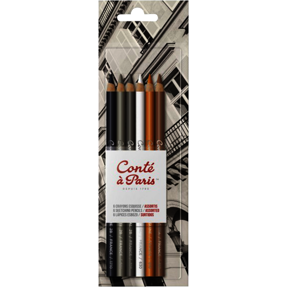 Juego Lápiz X6 Conté À Paris Bosquejo
