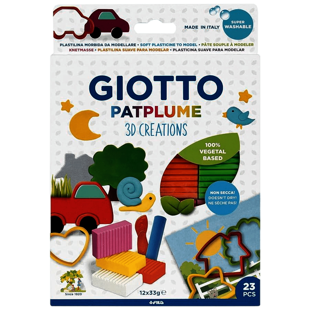 Caja Plastilina Modelar X23 Giotto Patplume