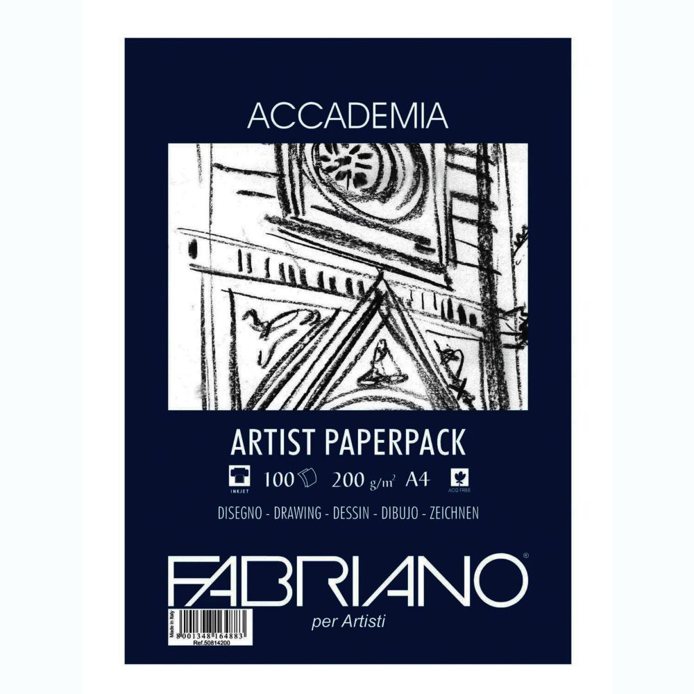Bitácora Fabriano Academia Dibujo A4 100H 200G