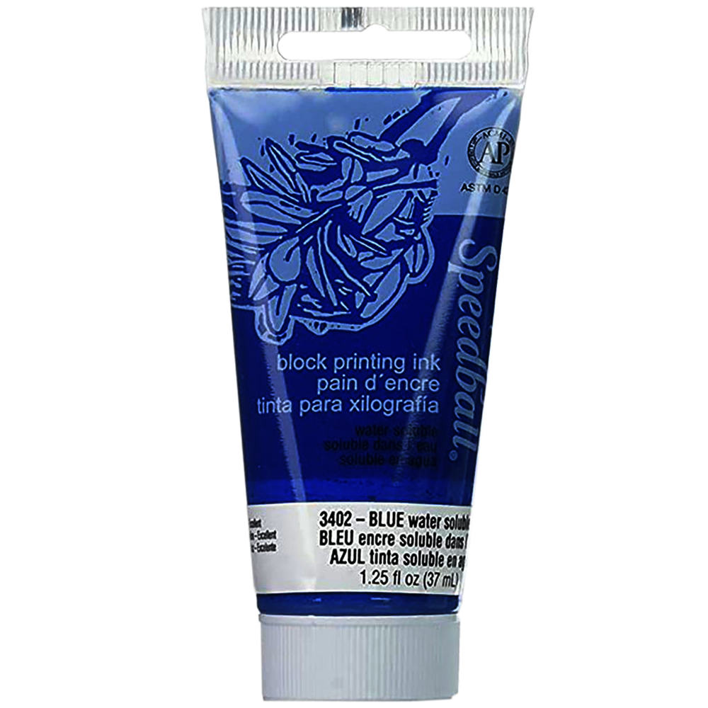 Tinta Grabado Linóleo Agua Speedball 37Ml Rf 3402 Azul