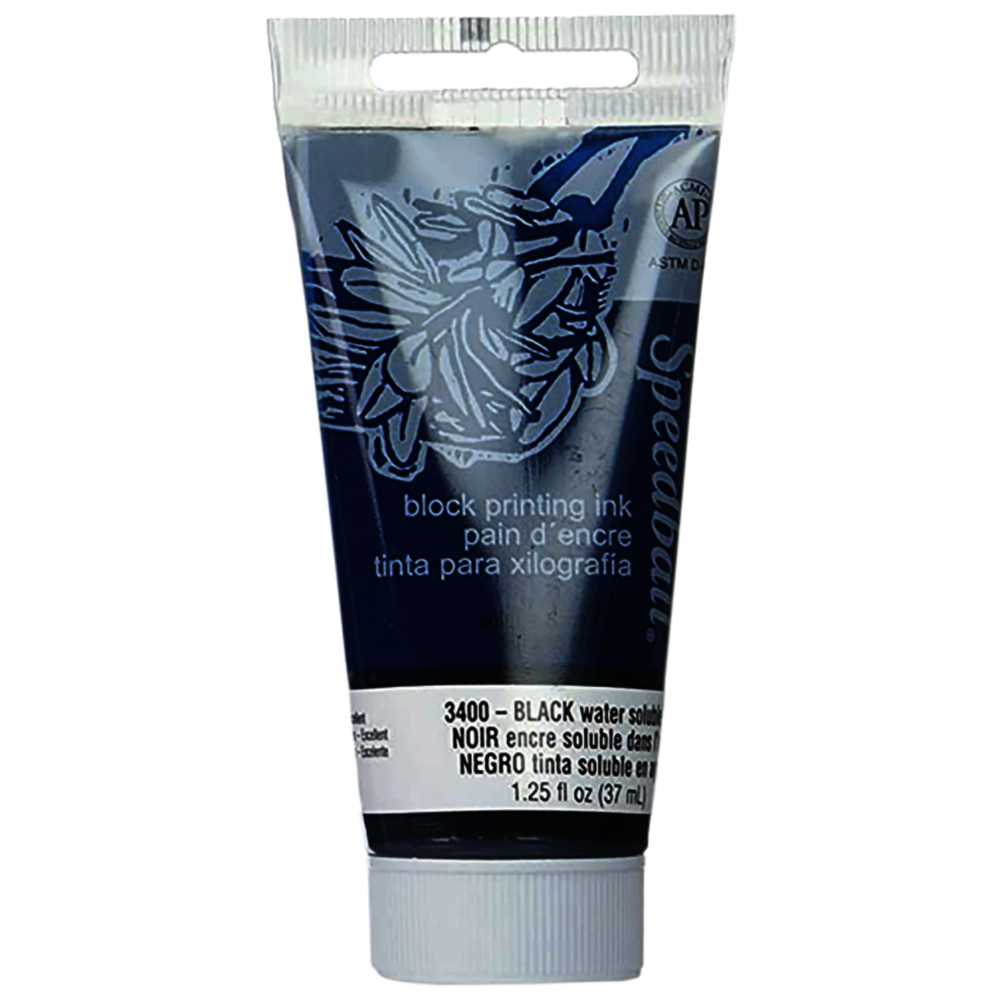 Tinta Grabado Linóleo Agua Speedball 37Ml Rf 3400 Negro