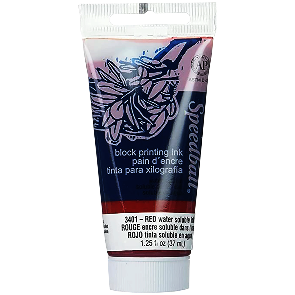 Tinta Grabado Linóleo Agua Speedball 37Ml Rf 3401 Rojo