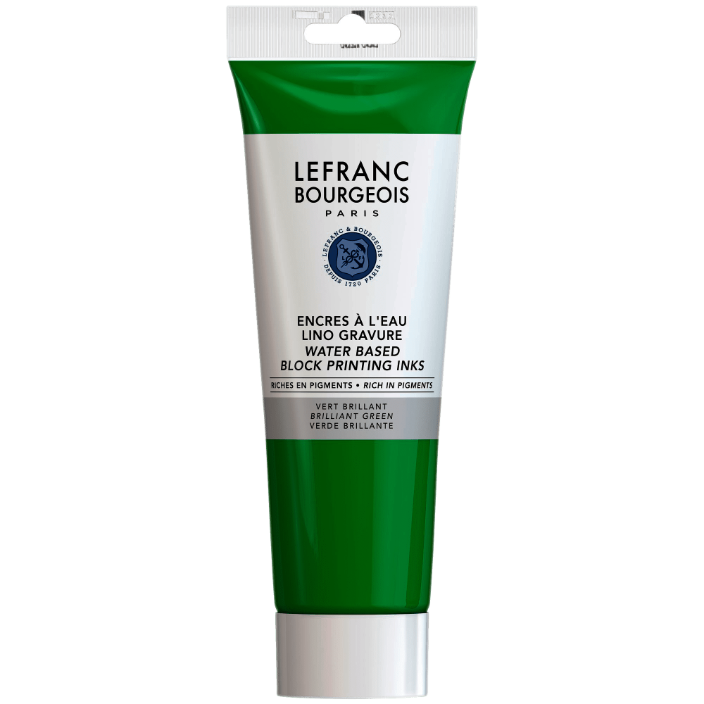 Tinta Grabado Linóleo Agua Lefranc 250Ml Rf 224 Verde