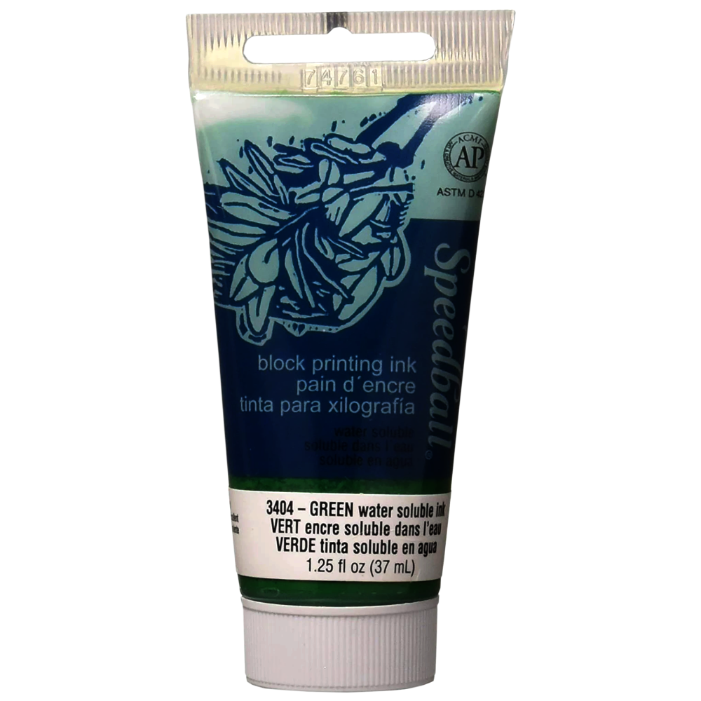 Tinta Grabado Linóleo Agua Speedball 37Ml Rf 3404 Verde