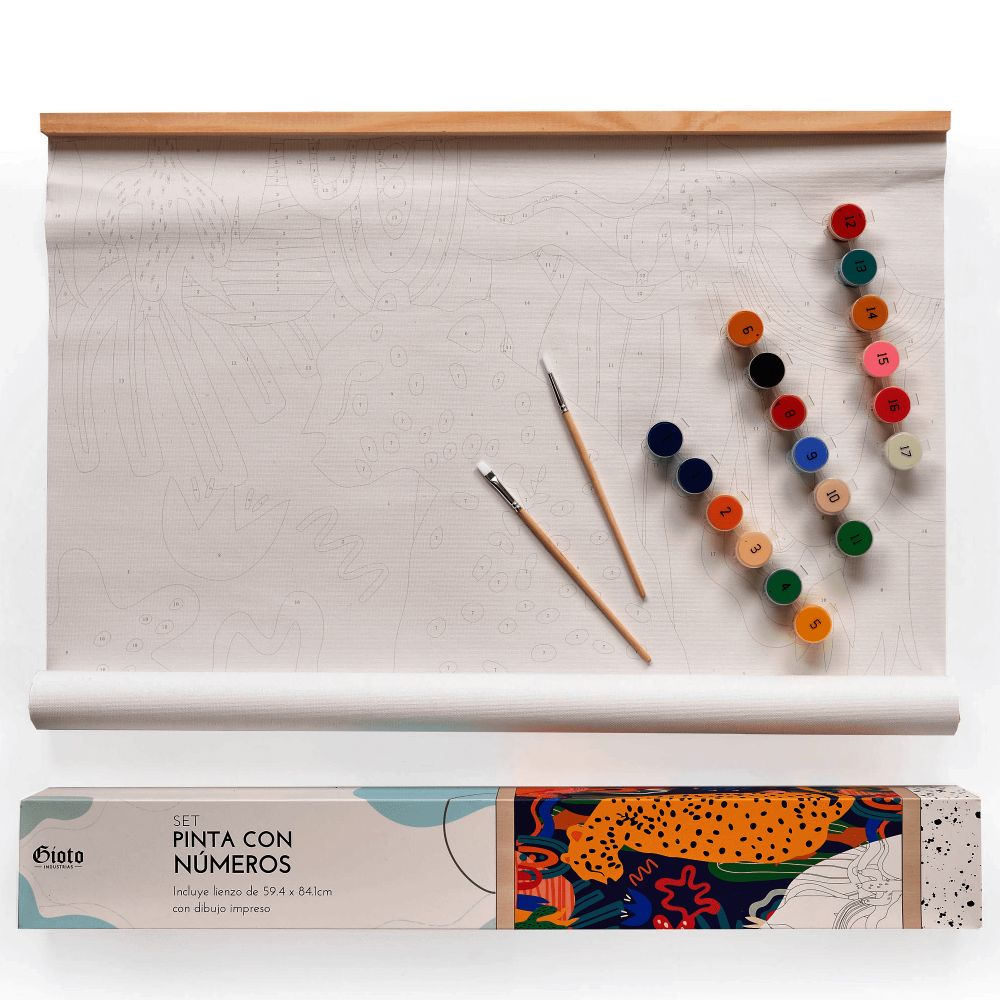 Kit Pinta Por Números 59.4X84Cm La Pantera