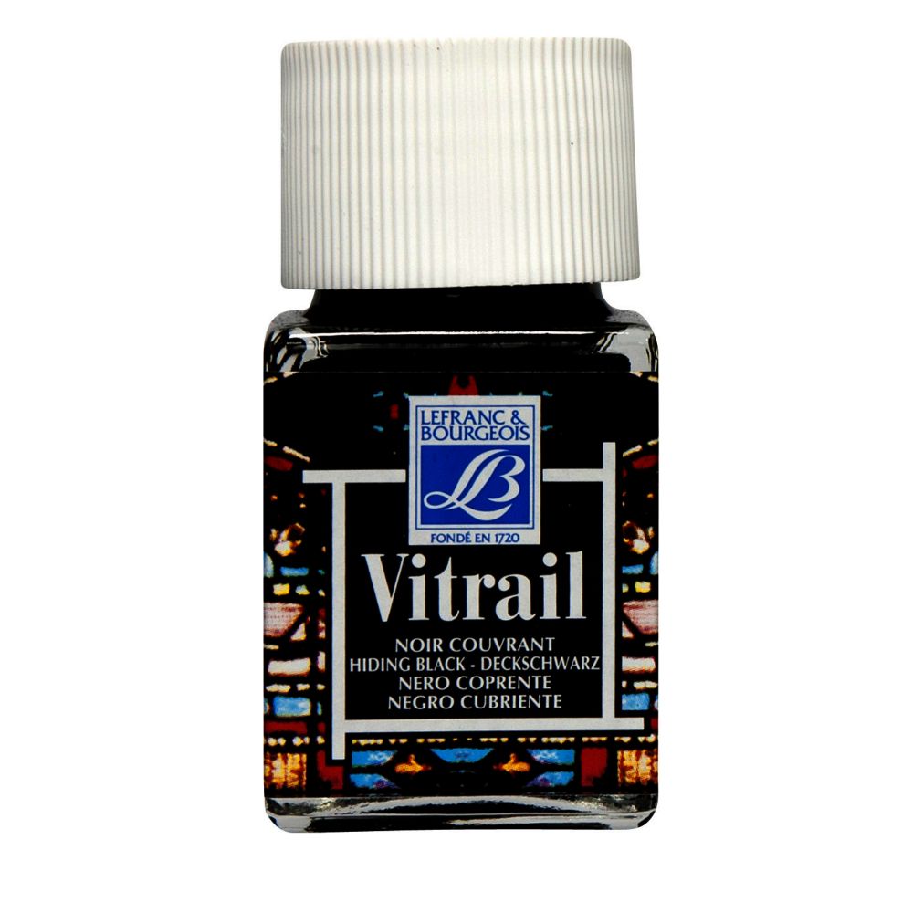 Vitral L&amp;B Negro Cubriente 50 Ml Rf 267