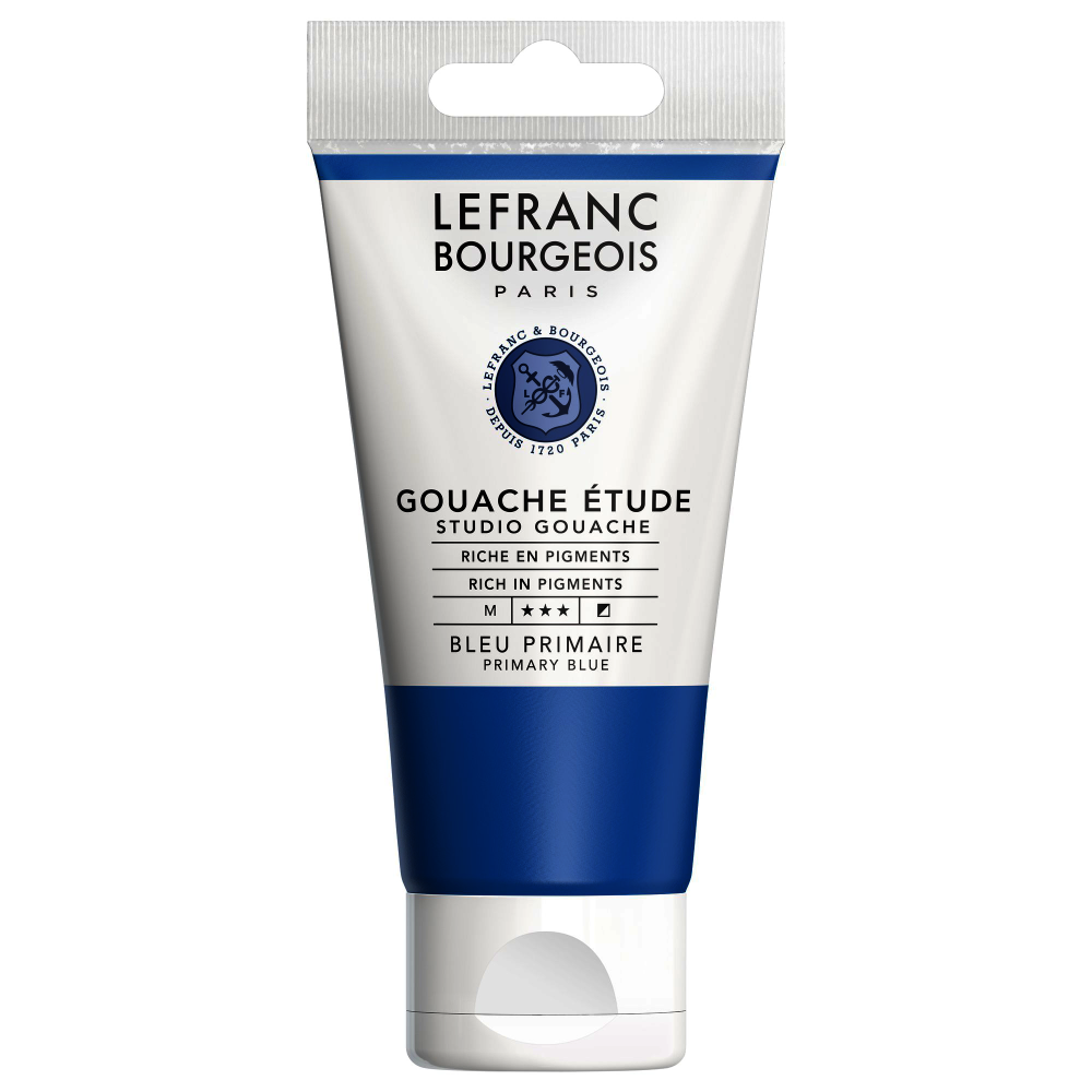 Tempera Gouache Lefranc Student 80Ml Azul Primario 063