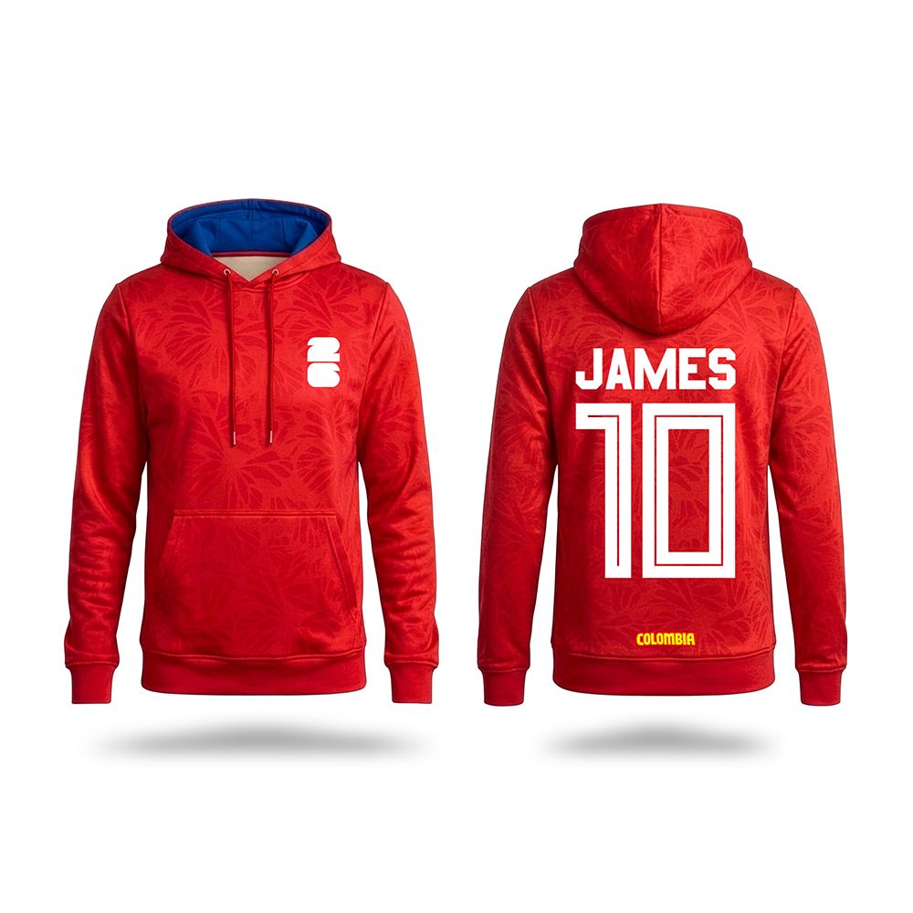 Compra tu buzo de Colombia personalizado con tu nombre y número favorito. Disponible en 3 colores. Calidad premium y diseño exclusivo. ¡Pide el tuyo!