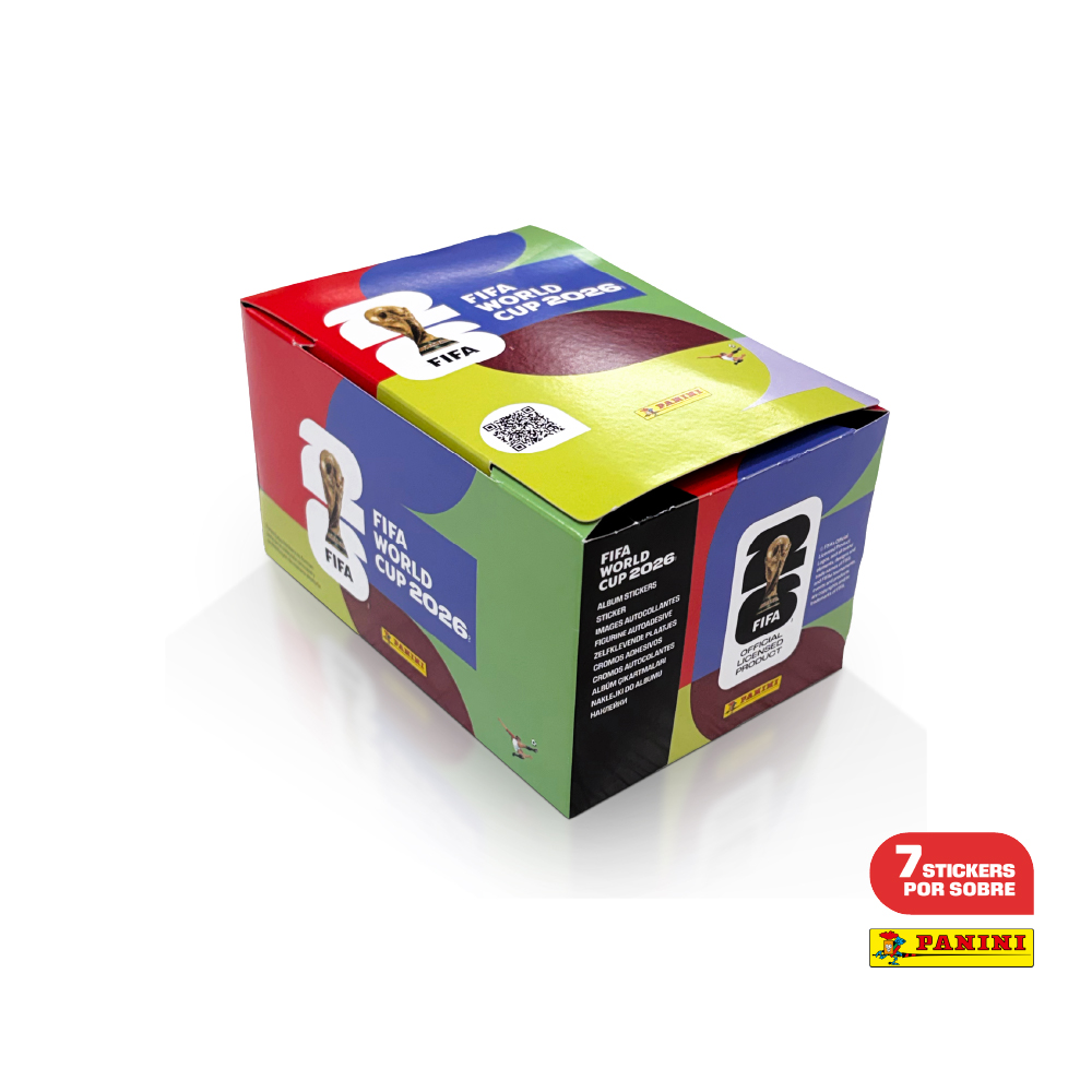 Completa tu álbum más rápido, compra la caja oficial de Panini con 104 sobres de láminas del Mundial. Calidad garantizada para coleccionistas. Pide la tuya hoy.