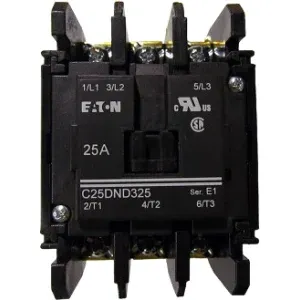 Eaton 25 Amp 3-Pole Contactor with 120V Coil