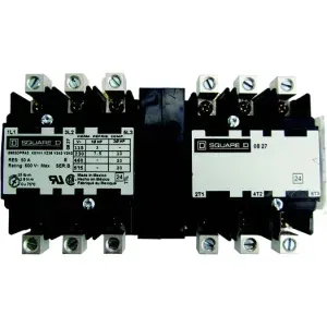 480 VAC 40 Amp 3-Pole Reversing Contactor with 120V Coil