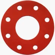 GASKET, RED 1/8" FF RUBBER