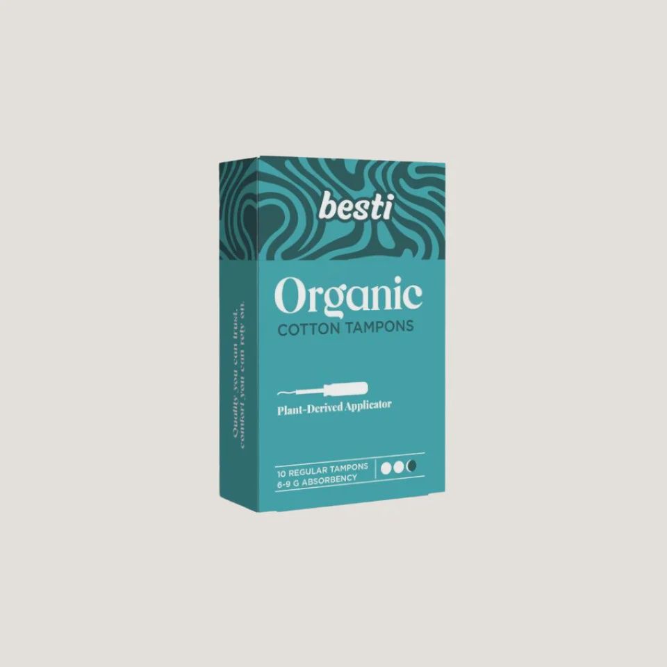 Besti Co. - 100% Organic Cotton Regular Tampons (10 Count)