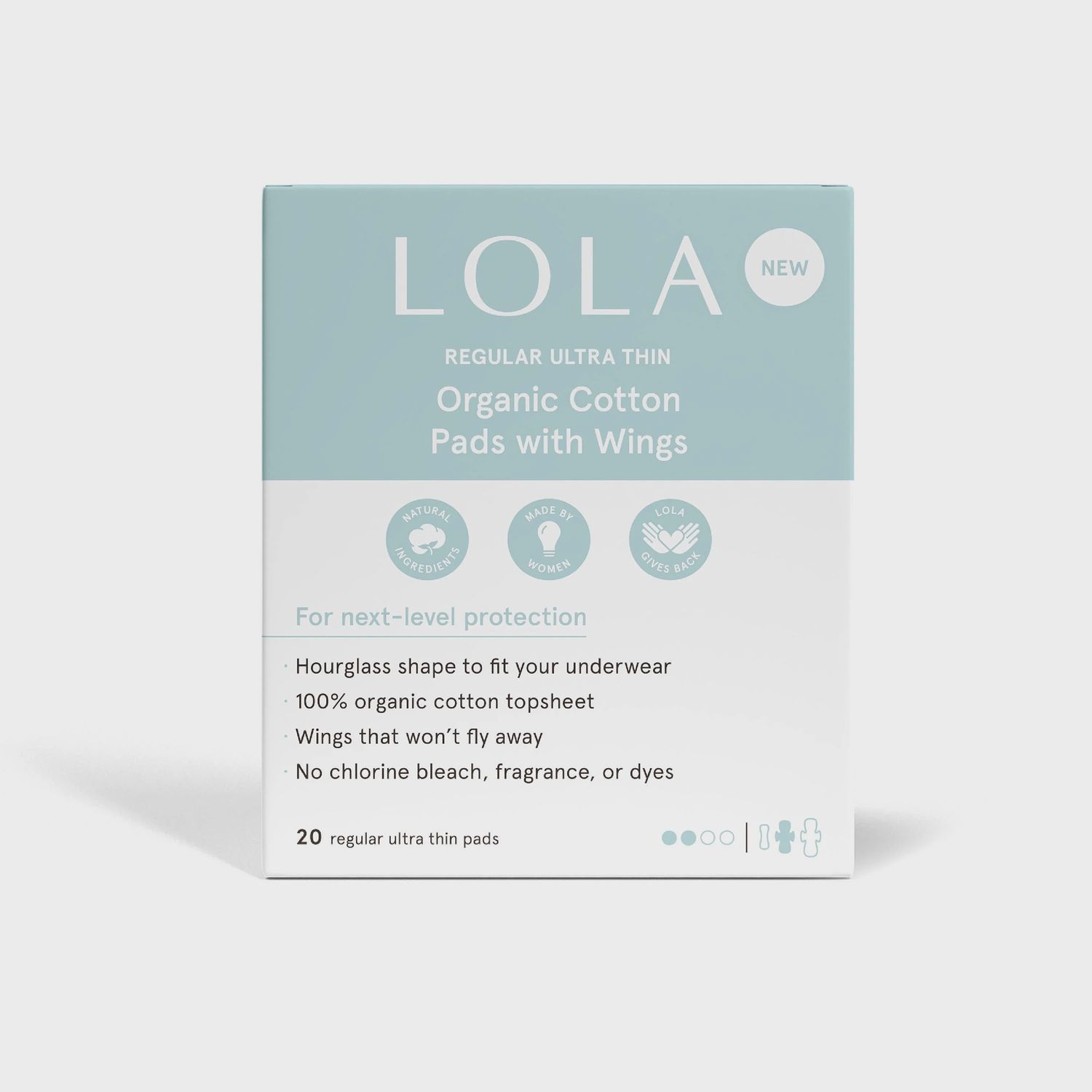 Lola Regular Ultra Thin Pads with Wings 20 ct