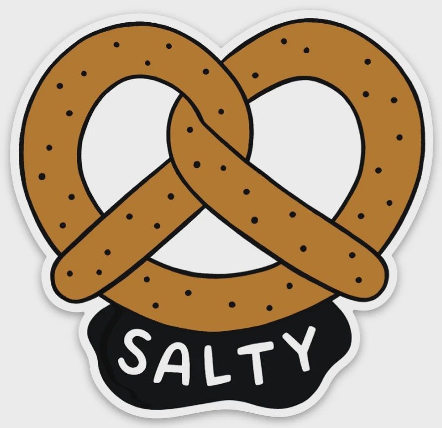 THE FOUND - Salty Pretzel Die Cut Sticker