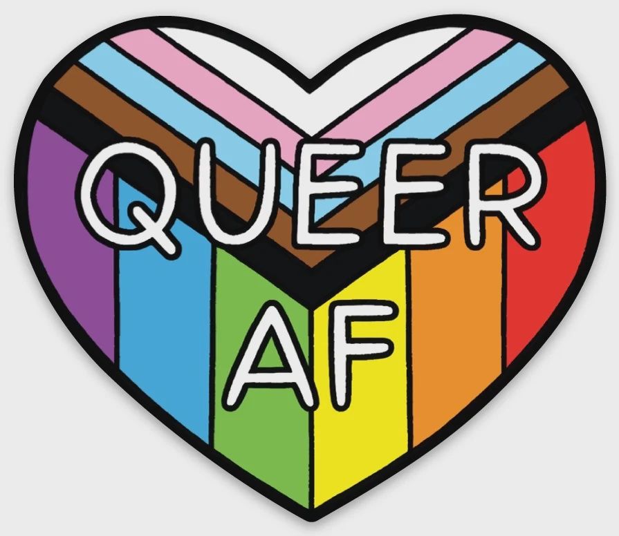 THE FOUND - Queer AF Die Cut Sticker