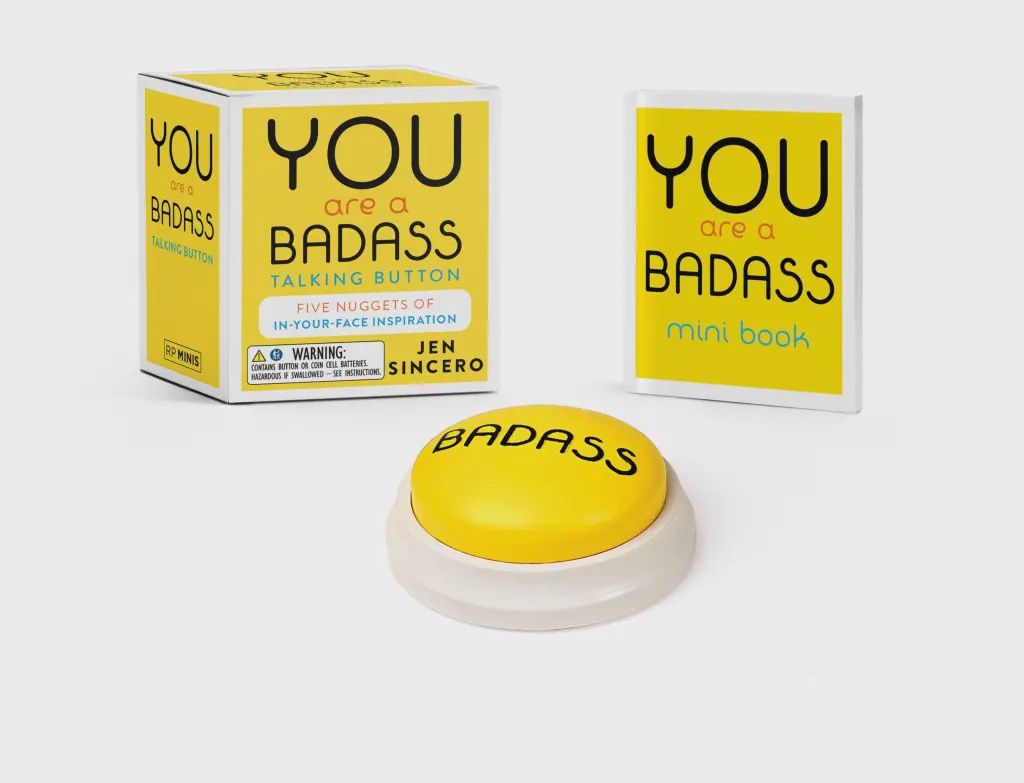 Hachette Book Group - You Are A Badass Talking Button With Inspirational Quotes