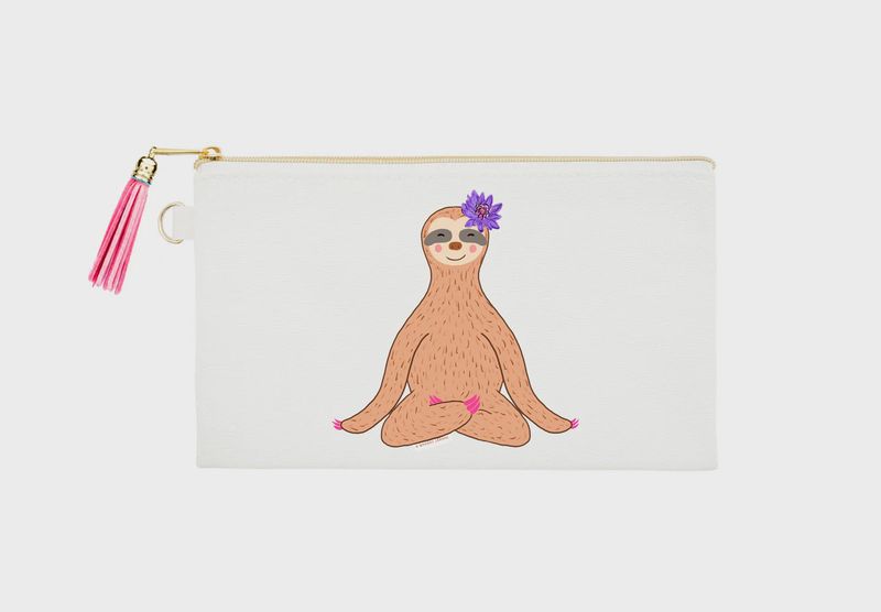 Brooke LeAnne - Meditating Sloth Zipper Bag