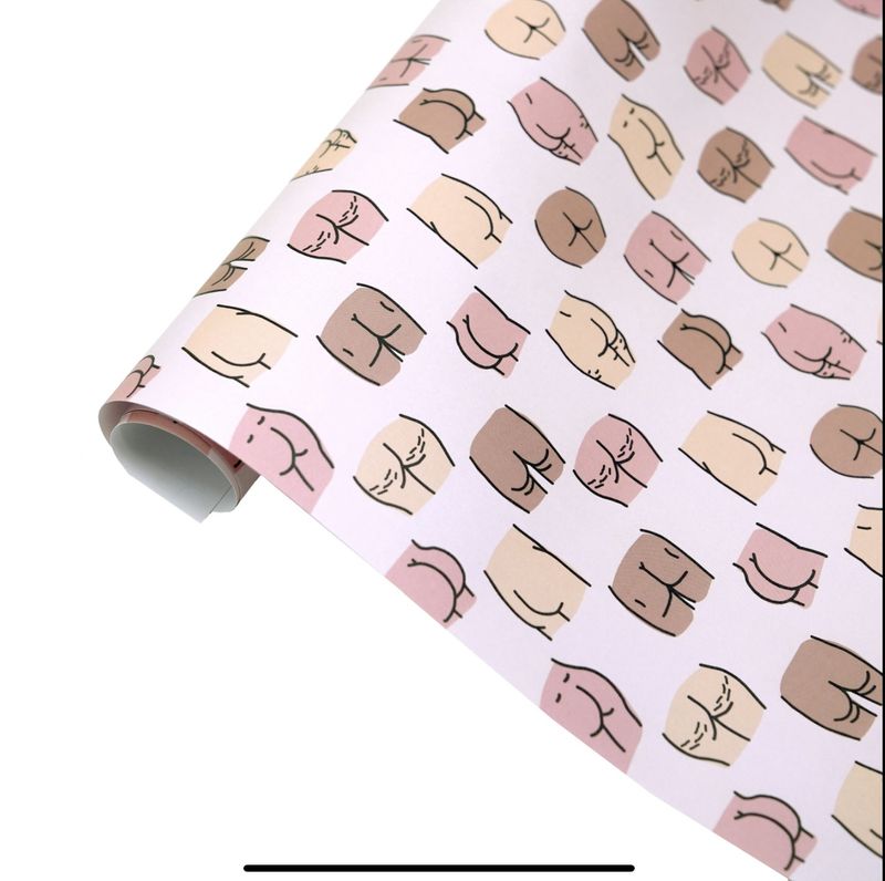 Unblushing - Funny Butt Gift Wrap (Roll)