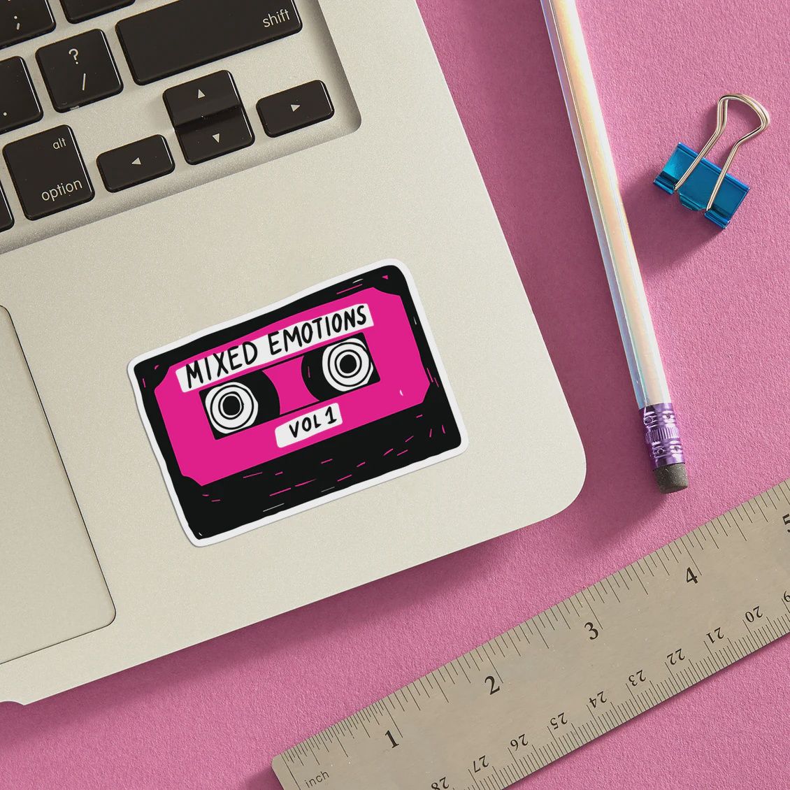 THE FOUND - Mixed Emotions Cassette Tape Die Cut Sticker