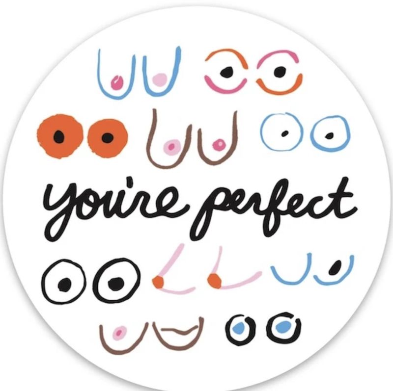 Boobs: You're Perfect Sticker