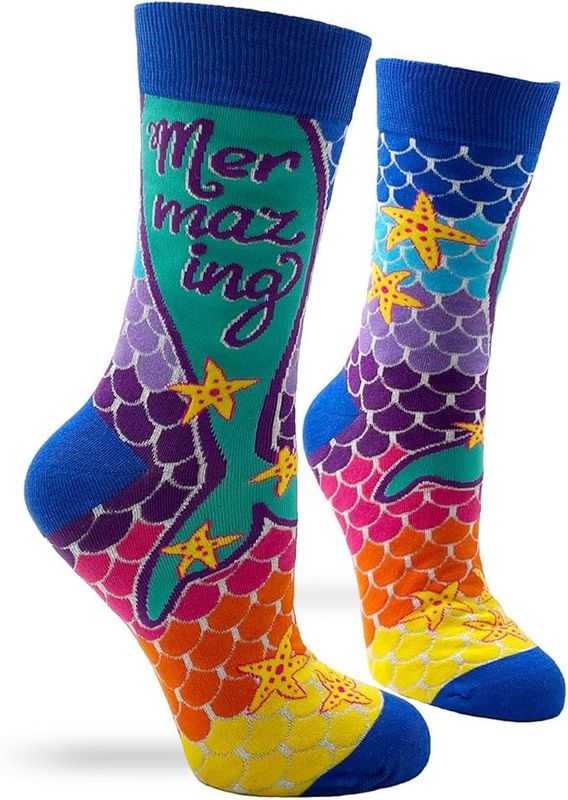 Fabdaz - Mermazing Novelty Crew Socks