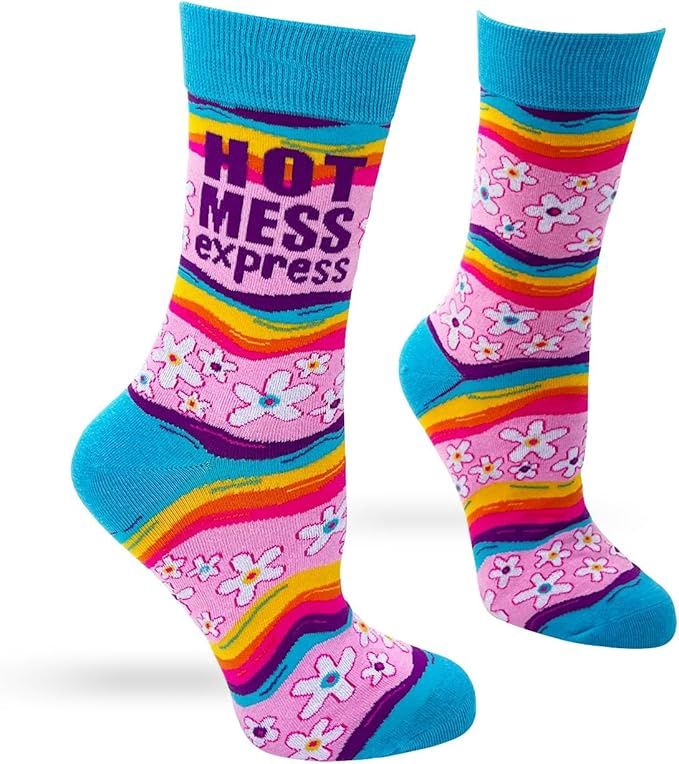 Fabdaz - Hot Mess Express Crew Socks