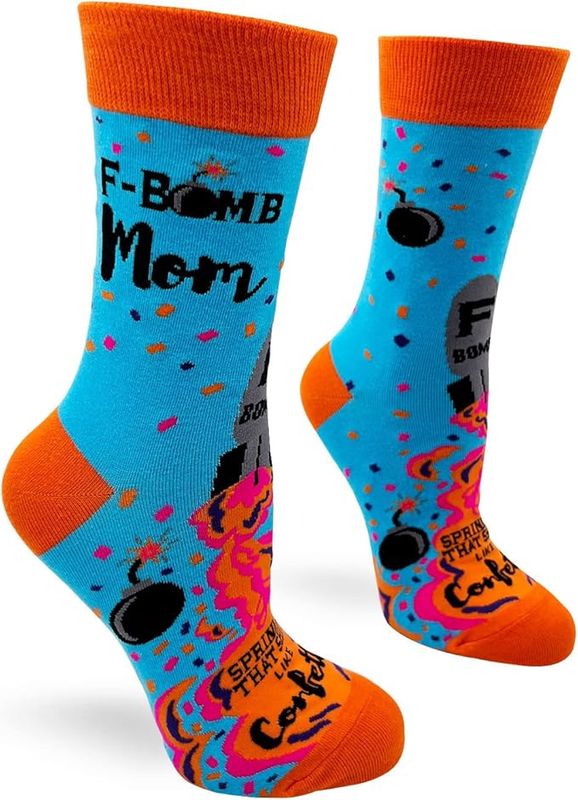 Fabdaz - F-Bomb Mom Crew Socks