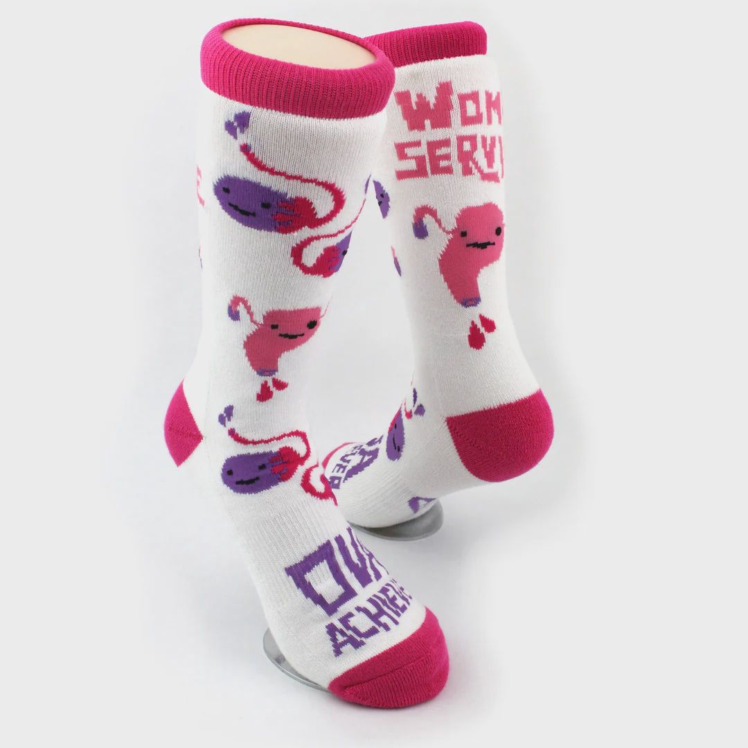 I Heart Guts Uterus Socks - Ova Achiever