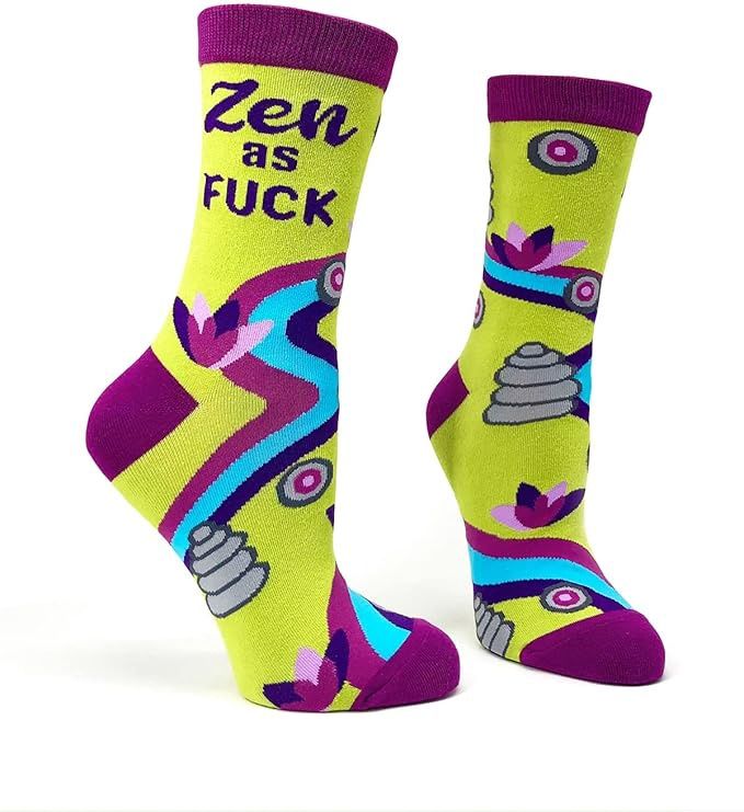 Fabdaz - Zen as F**k Crew Socks
