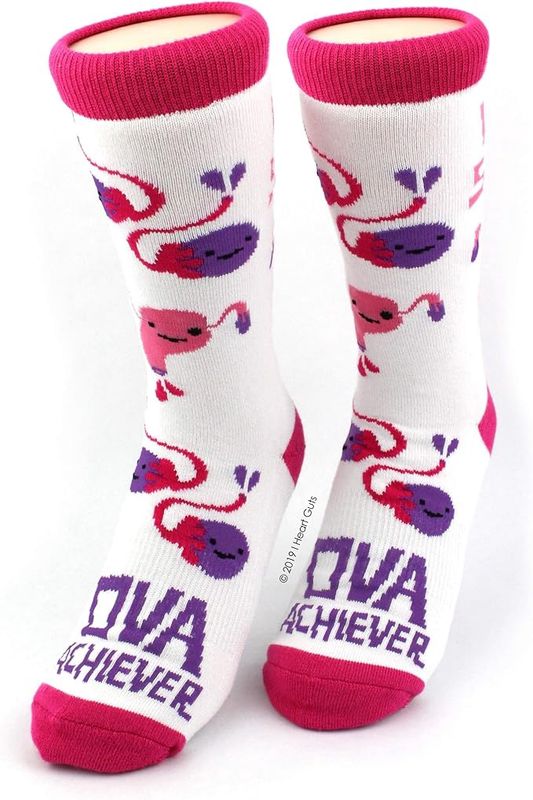 I Heart Guts Uterus Socks - Ova Achiever