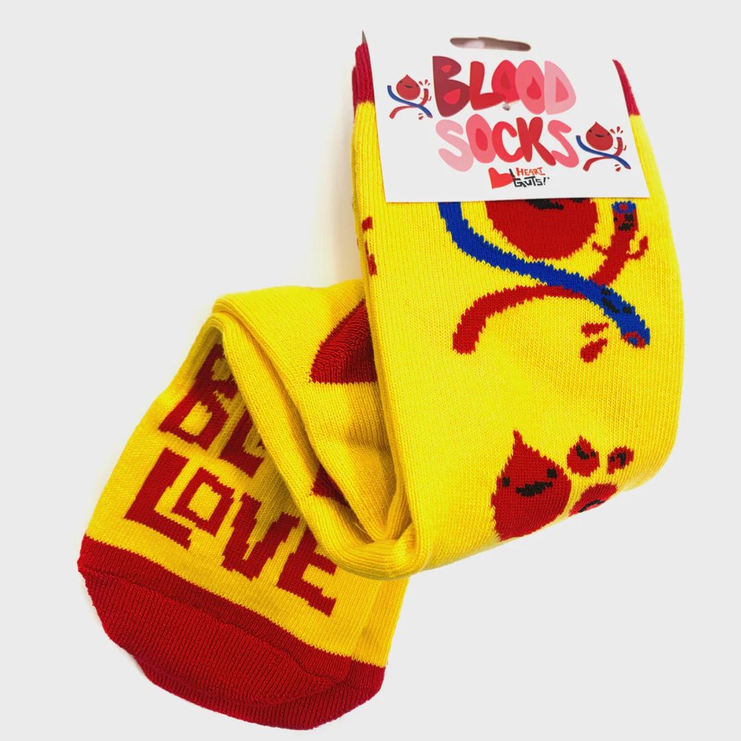 I Heart Guts Blood Socks