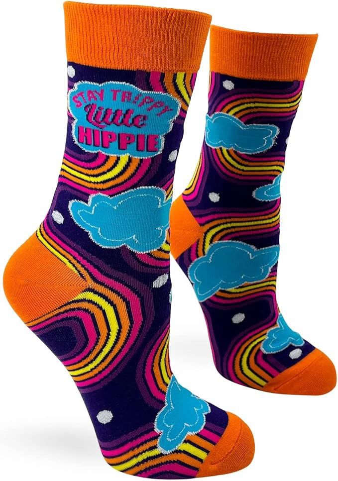 Fabdaz - Stay-Trippy Little Hippie Novelty Socks