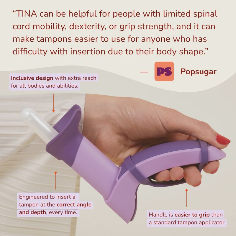 Tina Tampon Insertion Accessory