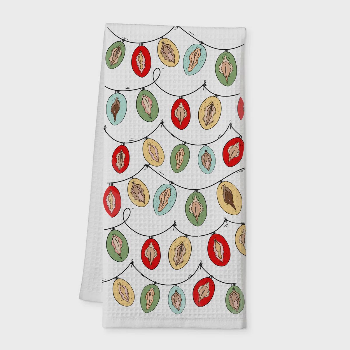 Risque Gifts - Festive Glow Tea Towel