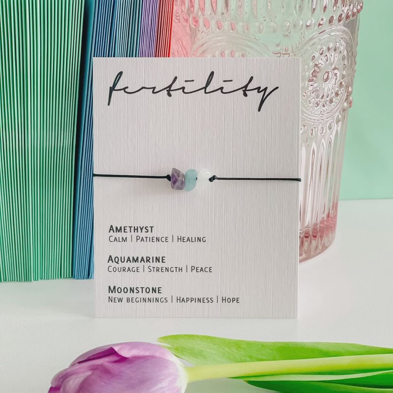 Molly&amp;Izzie - Adjustable Crystal Bracelet - Fertility