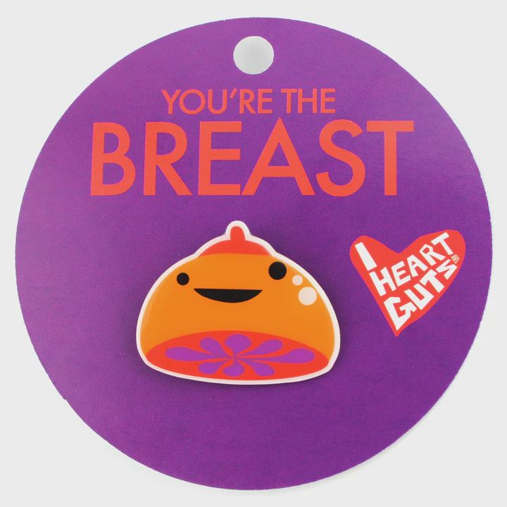 I Heart Guts Breast Pin
