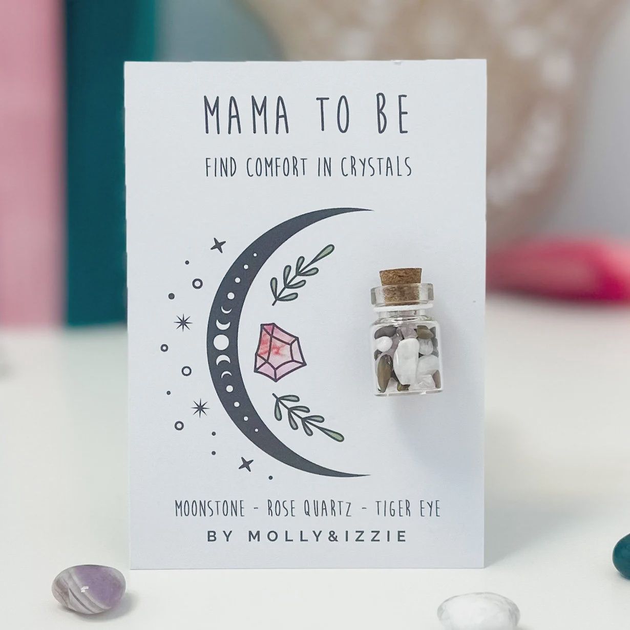 Molly&amp;Izzie - Jar Of Crystals for Mother's Day - Mama To Be