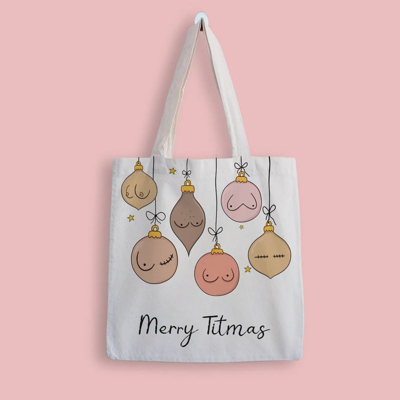 Risque Gifts - Merry Titmas Tote Bag