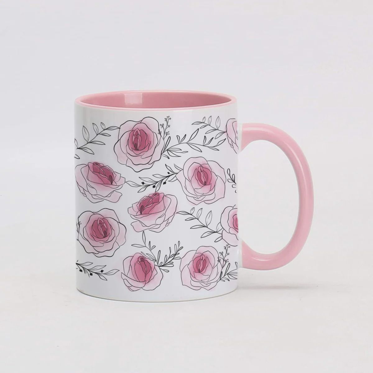 Risque Gifts - Roses Vagina Mug