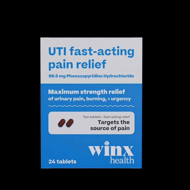Winx UTI Fast-Acting Pain Relief - Maximum Strength - 24 Tablets