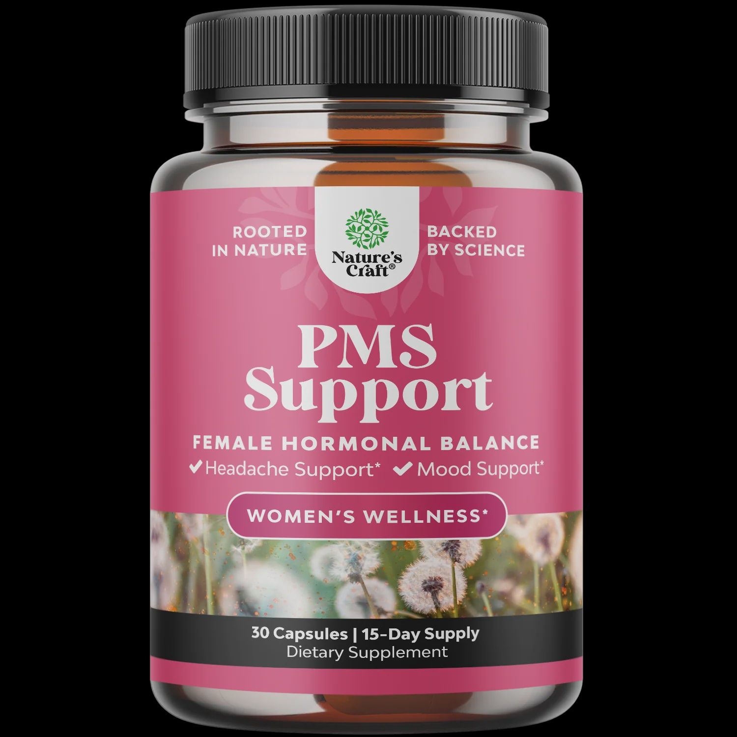 Nature's Craft - PMS Support Capsules –Herbal Relief for Women’s Health, 60ct