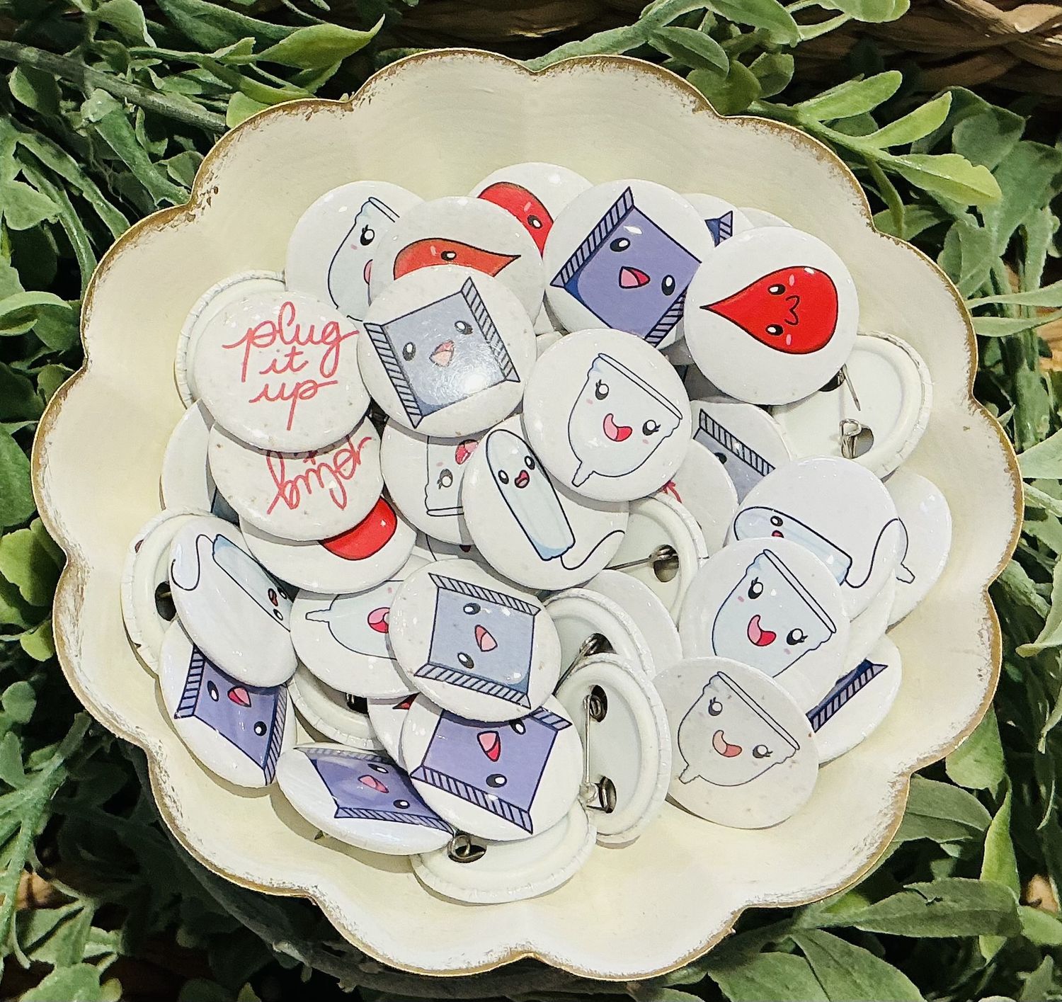 Period Product Pins by Angela