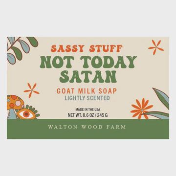 Walton Wood Farm Corp. - Not Today Satan Goat Milk Bar Soap 8.6oz