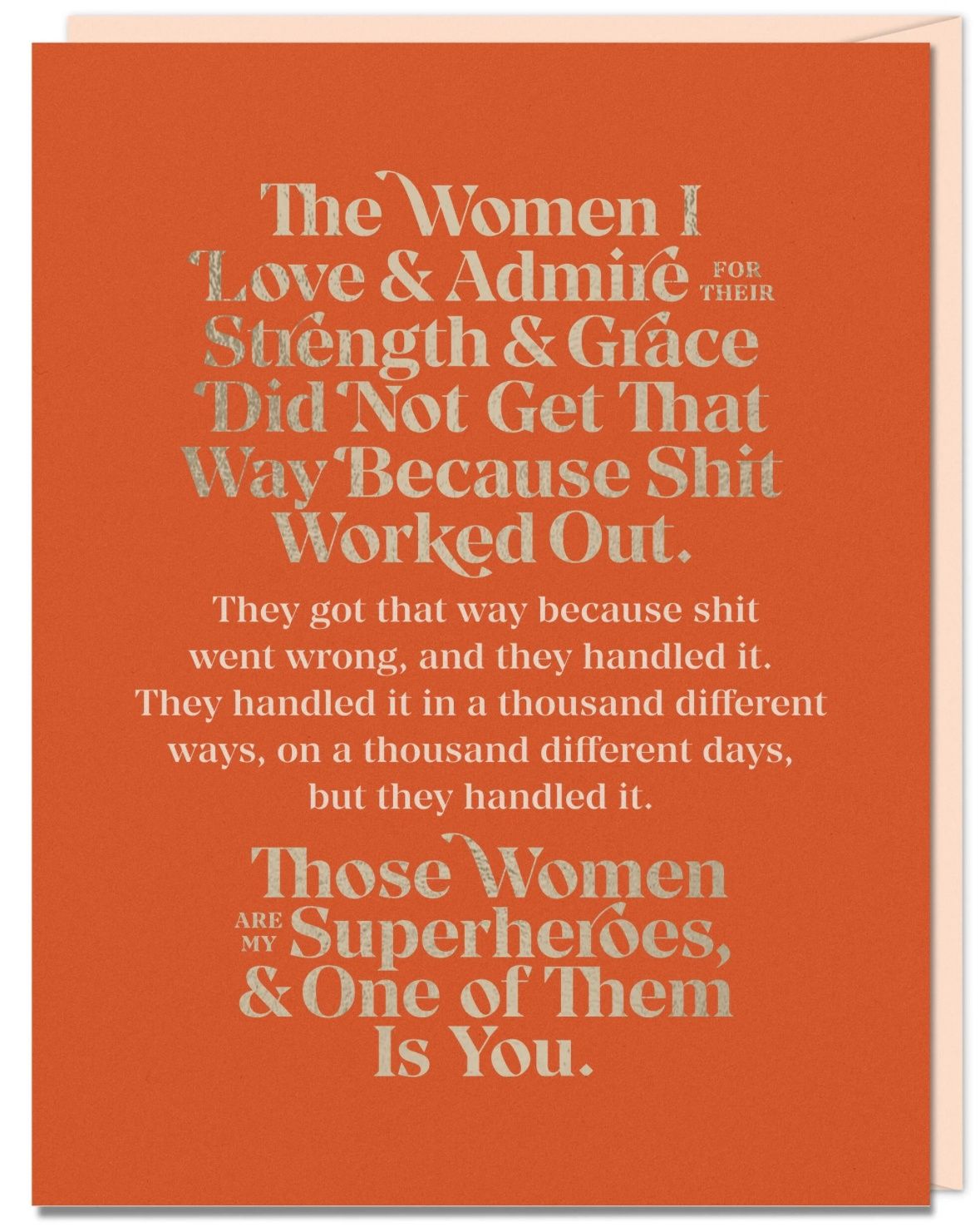 The Women I Love and Admire Card